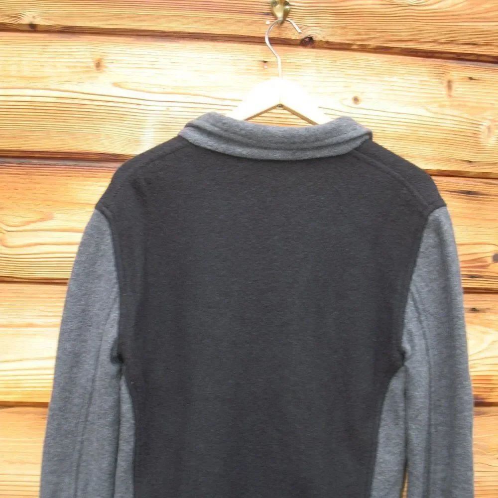 Gray Black Wool Bomber Jacket - Picture 5 of 7